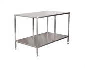 table acier inoxydable, table inox alimentaire, table durable, table stainless, table bain-marie, table ls bilodeau, table inox pattes tablette du bas