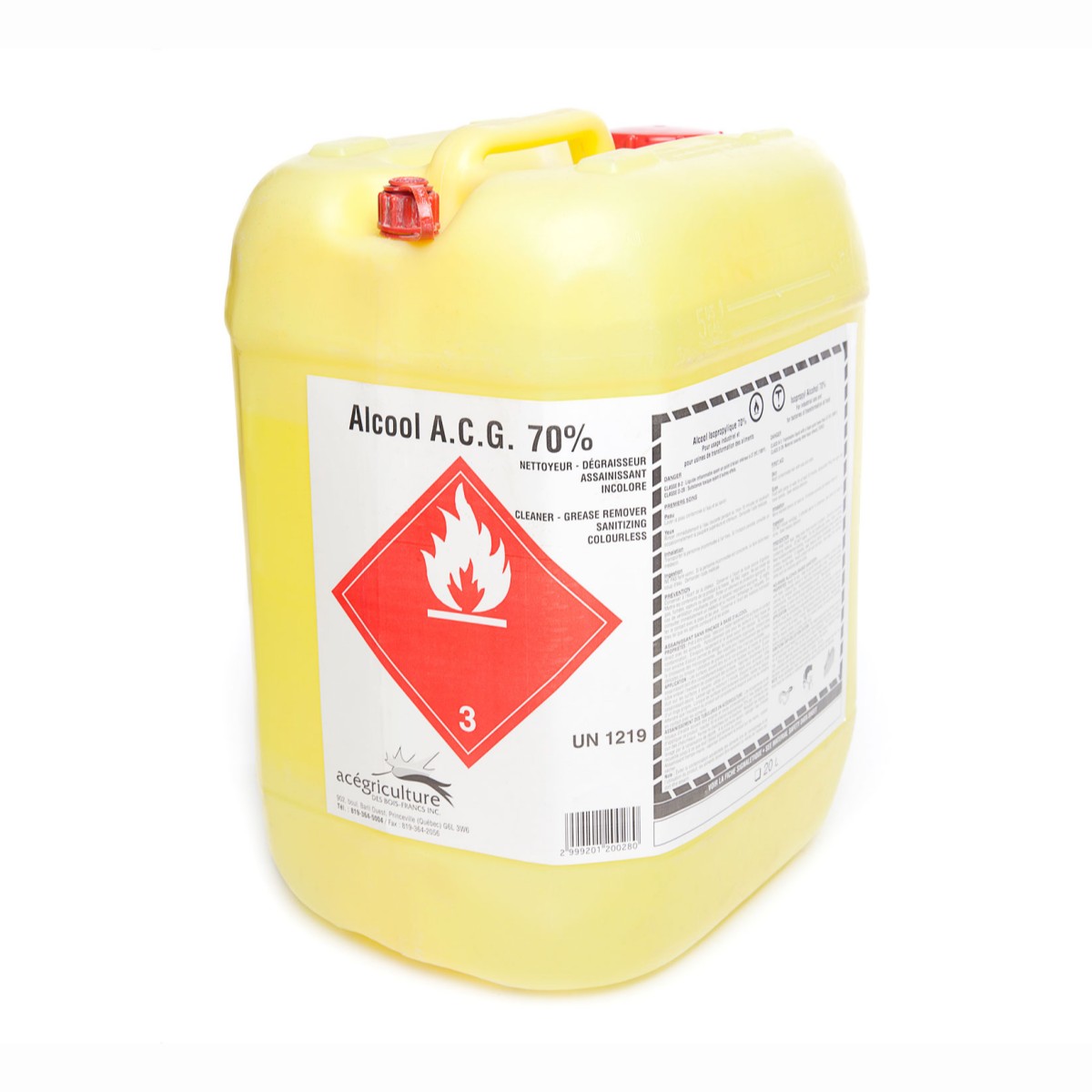 45 Gal. 70% Alcohol Isopropyl | LS Bilodeau