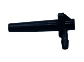 19/64 black spout for 3/16 tubing, black maple spout, single barb easy install spout, nylon maple spout, 19/64 maple spout ls bilodeau