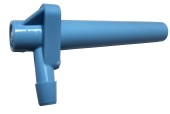 19/64 blue spout for 3/16 tubing, blue maple spout, 19/64 maple tapping spout, maple tubing spout ls bilodeau