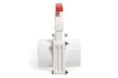 2 inch PVC gate valve, PVC slide valve, shut-off valve, maple equipment plumbing, sugar bush equipment, LS Bilodeau