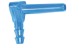 Blue plastech chalumeau for tubing 5-16 size 19-64 blue LS Bilodeau blue spout for tubes 19x64, h20 spout, maple tubing spout, maple 5-16 tubing 19-64 spouts, 19-64 blue spout h2O, plastic spout LS Bilodeau