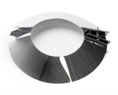 Collar evaporator, roof stainless chimney part, Collar chimney roof flashing maple boiler stainless, cone angled Collar chimney evaporator, Collar ls bilodeau