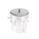 couvercle acier inoxydable, couvercle presse vacuum, bouchon presse vacuum 18, couvercle érablière par LS Bilodeau