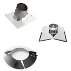 solin bouilleuse toit, partie solin evaporateur inox, solin cheminée feu inox bouilleuse, cone toit cheminée cabane a sucre, cheminees solin LS Bilodeau