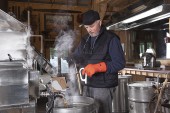 Making maple syrup with LS Bilodeau's equipments