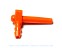 orange plastech chalumeau for tubing 5-16 size 1-4 orange LS Bilodeau orange spout for tubes 5-16, plastech spout, maple tubing spout, maple 5-16 tubing 1-4 spouts, 1-4 blue spout, plastic spout LS Bilodeau