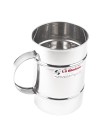 Stainless steel with no spout pitcher LS bilodeau, stainless pitcher, stainless jug, stainless ewer, stainless jar, stainless crock, stainless big creamer