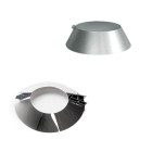 Collar evaporator, roof stainless chimney part, Collar chimney roof flashing maple boiler stainless, cone angled Collar chimney evaporator, Collar ls bilodeau