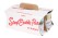Assembled handled carrier for eight maple syrup cans handled carrier for 8 cans, assembled maple syrup box, cardboard carrier, syrup can packaging, built-in handle