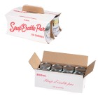 boîtes pour 8 cannes de sirop d’érable, caisse à cannes, caissette à poignée, emballage en carton, boîte de transport, emballage acéricole, LS Bilodeau, Québec