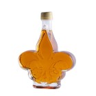 bouteille fleur de lys 50 ml, bouteille verre sirop d’érable, petite bouteille décorative Québec, emballage cadeau acéricole, produit érable