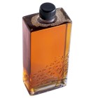 bouteille Noble 50 ml, bouteille verre sirop d’érable, vue en angle, bouteille rectangulaire décorative, contenant produits d’érable