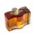 50 ml Canadian flag glass bottle, view 4 50 ml Canadian flag bottle, decorative glass bottle, side view, maple syrup, maple product packaging, Canada souvenir