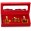 Coffret-cadeau Canada pour sirop d’érable ouvert coffret Canada ouvert, boîte cadeau 3 bouteilles sirop d’érable, deux bouteilles feuille érable, bouteille drapeau Canada, emballage cadeau acéricole