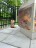 Cubic BBQ fire pit on a patio cubic BBQ fire pit, stainless steel outdoor fire pit, wood burning fire pit, outdoor BBQ, patio fire pit, cooking grate, LS Bilodeau outdoor equipment