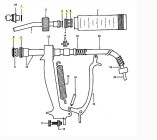 Ensemble de O-rings pour doseur rouge 50ml LS Bilodeau