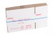 Folded box for eight maple syrup cans folded eight-can box, side profile can case, flat maple syrup packaging, white cardboard carton, unassembled box