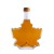 50 ml maple leaf glass bottle model B, view 2 50 ml maple leaf glass bottle, model b, maple syrup bottle, view 2, decorative Canadian bottle, maple gift packaging