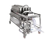 DPresse plaques sirop d'érable plaque inoxydable 18po pneumatique air, presse plaque 18po pneumatique inox, filtration plaque sirop d'érable, filtration érablière par LS Bilodeau