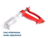 Various Spout cleaners LS bilodeau, dosing gun steel, red steel dosing gun, maple farm cleaning spout