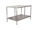 table inoxydable pattes tablette du bas ls bilodeau table acier inoxydable, table inox alimentaire, table durable, table stainless, table bain-marie, table ls bilodeau, table inox pattes tablette du bas