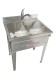 Stainless sink utility washing tub ls bilodeau